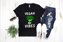 Load image into Gallery viewer, Vegan Vibes - Vegan/ Vegetable Lover Girl Women&#39;s Ladies&#39; T-shirt