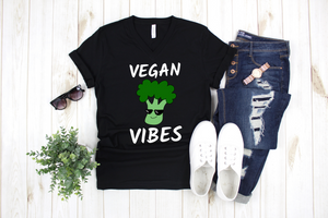 Vegan Vibes - Vegan/ Vegetable Lover Girl Women's Ladies' T-shirt