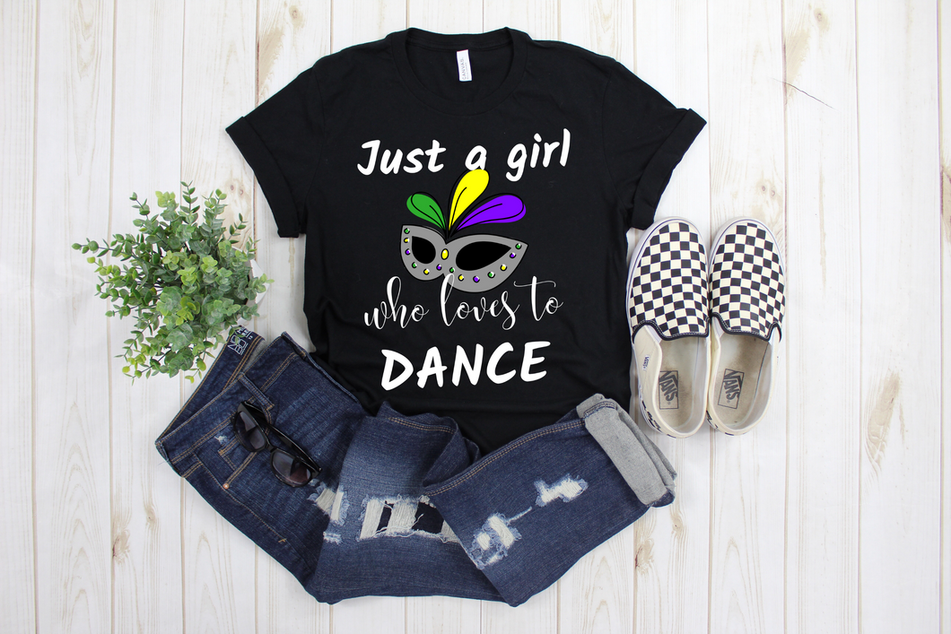 Just a Girl Who Loves to Dance - Social Butterfly Girl Women's Ladies' T-shirt