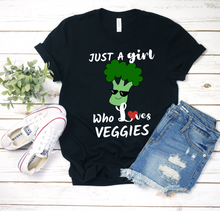 Load image into Gallery viewer, Just A Girl Who Loves Her Veggies - Ladies&#39; T-shirt