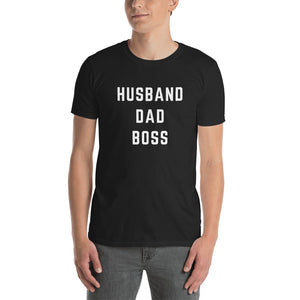 Husband Dad Boss Short-Sleeve Men's T-Shirt