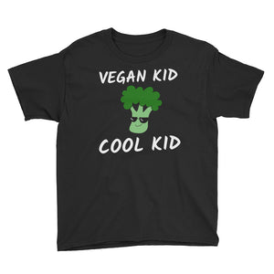 Vegan Kid Cool Kid - Vegan/ Vegetable Loving Kid - Youth Short Sleeve T-Shirt